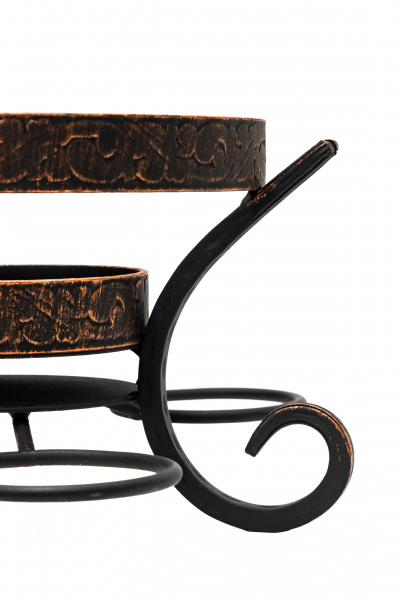 Садж чугунный 35 см + Подставка под садж "Шелковый путь" премиум